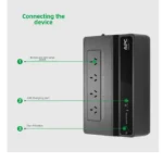 APC Back-UPS Family Bk500m-CH, 500va 300W Back Uninterruptible Power Supply, Built-in Batter