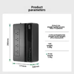 APC Back-UPS Family Bk650m2-CH, 650va 390W Back Uninterruptible Power Supply, Built-in Batter