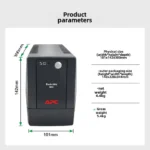APC Back-UPS Family Bp650CH, 650va 360W Back Uninterruptible Power Supply, Built-in Battery