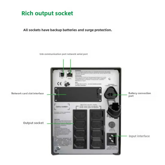 APC Smart-UPS SMT Series SMT1000I-CH 1000va 700W Online Interactive Tower Type Uninterruptible Power Supply 1kVA, Built-in Battery