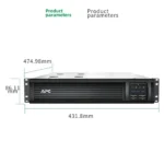APC Smart-UPS SMT Series SMT1000rmi2u-CH 1000va 700W Online Interactive Rack Type Uninterruptible Power Supply 1kVA, Built-in Battery