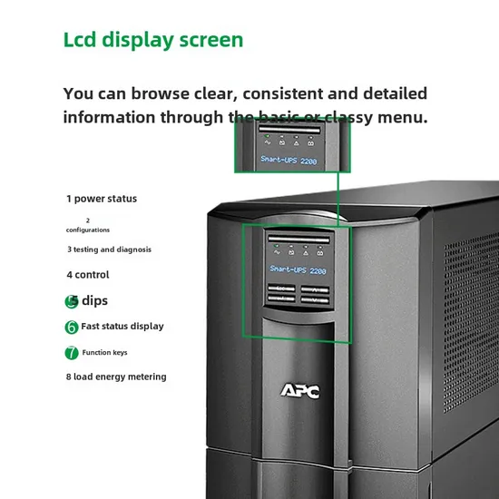 APC Smart-UPS SMT Series SMT2200I-CH 2200va 1980W Online Interactive Tower Type Uninterruptible Power Supply 2.2kVA, Built-in Battery