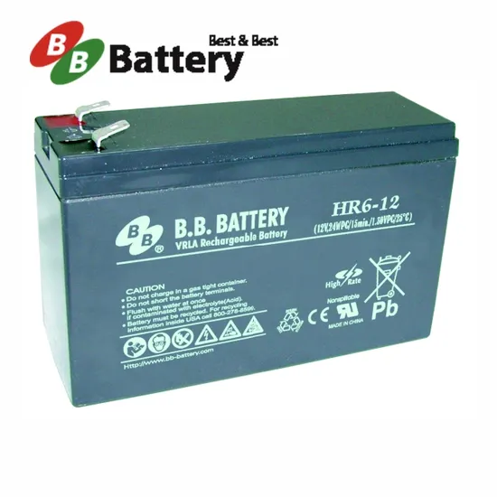 B. B. Battery Hr Series Hr6-12 12V5.5ah Maintenance Free No-Free-Acid Battery