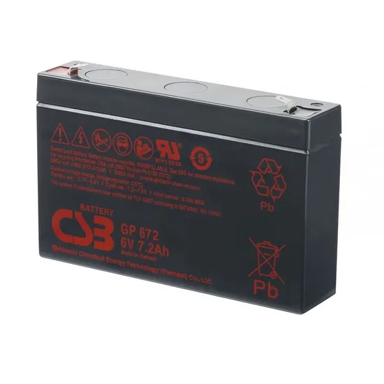 Csb Gp Series 6V7.2ah Gp672 Lead-Acid Battery UPS Power Supply