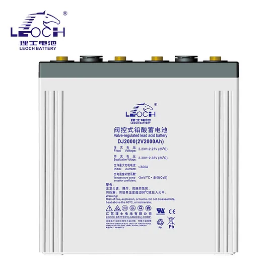 High-Quality Leoch 2V2000ah DJ2000 Lead-Acid Battery UPS Power Supply DC Screen Battery