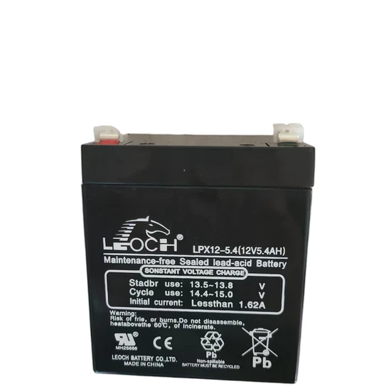 Leoch 12V5.4ah Lpx12-5.4 Lead-Acid Battery UPS Power Supply DC Screen Battery
