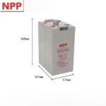 Npp 2V500ah Npg2-500ah Lead-Acid Battery UPS Power Supply DC Screen Battery