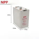 Npp 2V600ah Npg2-600ah Lead-Acid Battery UPS Power Supply DC Screen Battery