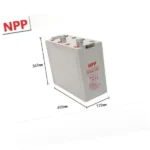 Npp 2V800ah Npg2-800ah Lead-Acid Battery UPS Power Supply DC Screen Battery