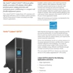 Vertiv Gxt5-8000irt5uxln 8000va UPS Single in and Single out High Frequency Chain Rack (5U) /Tower Intelligent Uninterruptible Power Supply